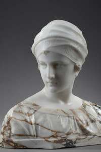 Bust of woman with turban