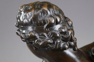 Sculpture en bronze Amour ailé