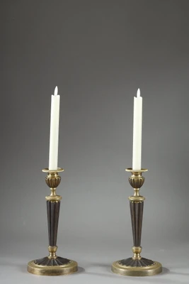 Par de candelabros de estilo Imperio.