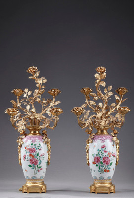 Vases montés en lampes, Samson Vases montés en lampes, Samson