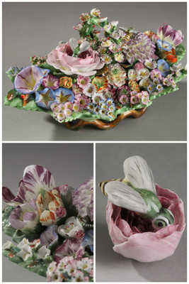 ENCRIER EN PORCELAINE DE JACOB PETIT (1796-1865) ENCRIER EN PORCELAINE DE JACOB PETIT (1796-1865)