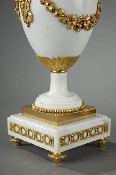 PAIR OF VERY LARGE BALUSTER CANDELABRA, SIGNED EUGÈNE HAZART