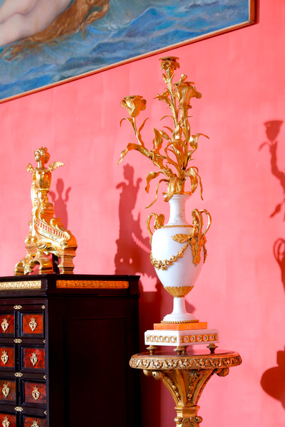 PAIR OF VERY LARGE BALUSTER CANDELABRA, SIGNED EUGÈNE HAZART