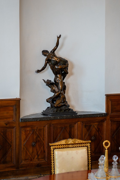 SEHR BEDEUTENDE BRONZE-GEMÄLDE "DER RAUB DER SABINERINNEN" NACH JOHANNES VON BOLOGNA, 19. JAHRHUNDERT