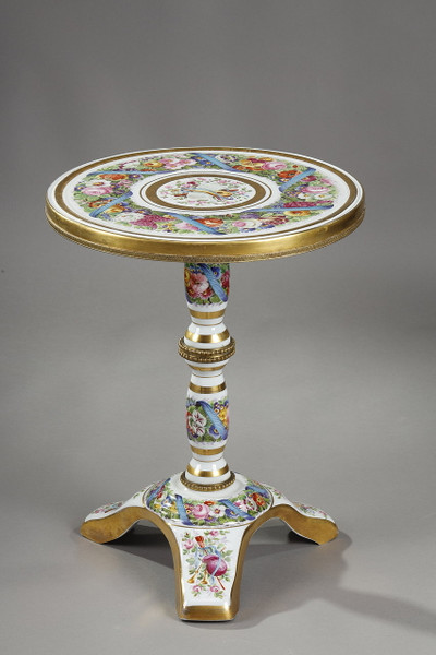 Porcelain cottage table, 19th