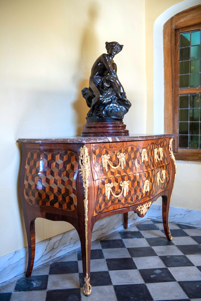 GRAND BRONZE D'APRÈS PIGALLE, "MERCURE ATTACHANT SES TALONNIÈRES", XIXE SIÈCLE