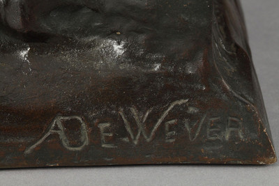 Bronze sculpture by Auguste de Wever