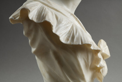 Бюст из мраморной женщины, Анри Эмиль Аллуар (1844-1929)