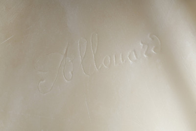 Бюст из мраморной женщины, Анри Эмиль Аллуар (1844-1929)