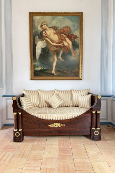 CUADRO DE GRAN TAMAÑO DE PSIQUE Y AMOR DE LA ESCUELA NEOCLÁSICA FRANCESA