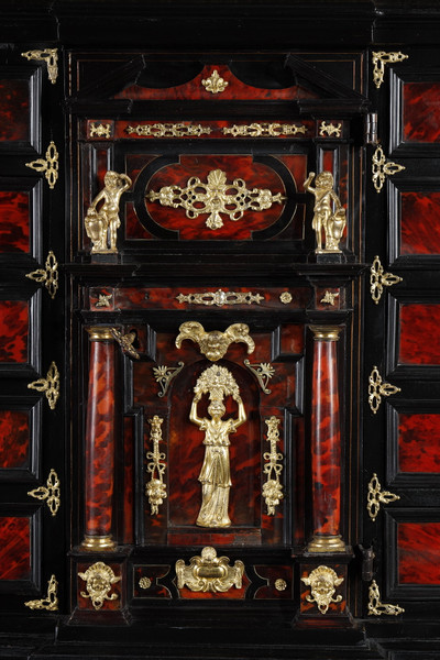 17th-century Flemish-style freestanding cabinet