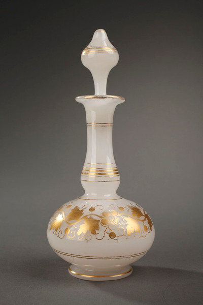 Napoleon III white opaline water service