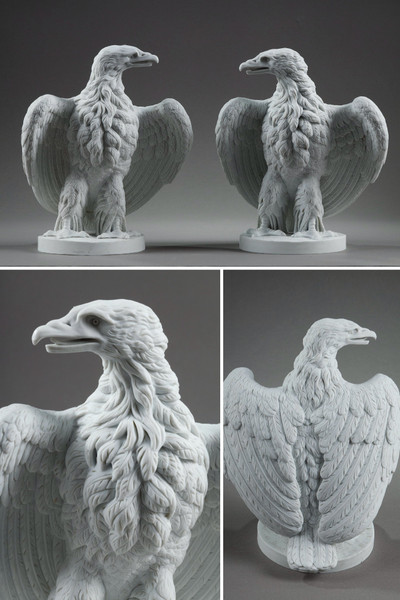 Бисквитные орлы скульптуры