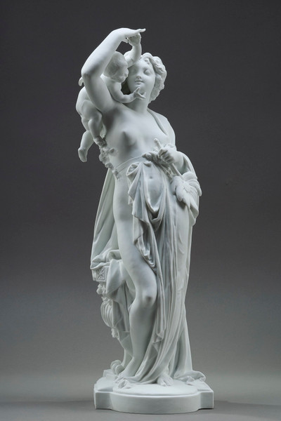 Draped female figures in the classical style