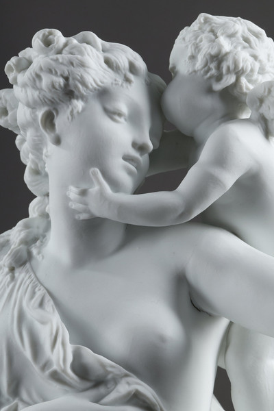 PAIR OF ALLEGORIC FIGURES IN BISCUIT PORCELAIN, AFTER CARRIER-BELLEUSE