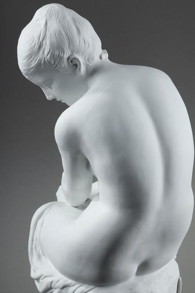Sculpture en biscuit de porcelaine de Auguste Joseph Peiffer