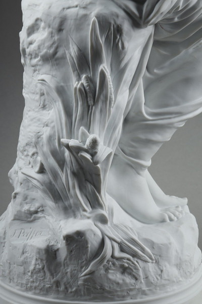 Sculpture en biscuit de porcelaine de Auguste Joseph Peiffer
