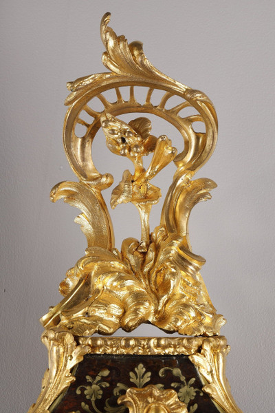 Boulle marquetry cartel clock