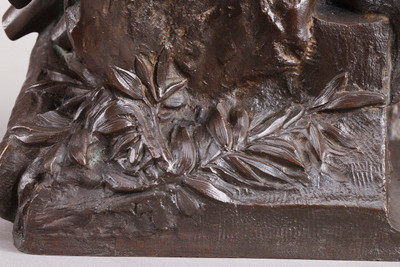 Большая бронза &quot;L&#39;Oiseur IndoU&quot; Август де Вевер (1836-1910)