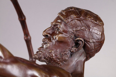 Большая бронза &quot;L&#39;Oiseur IndoU&quot; Август де Вевер (1836-1910)