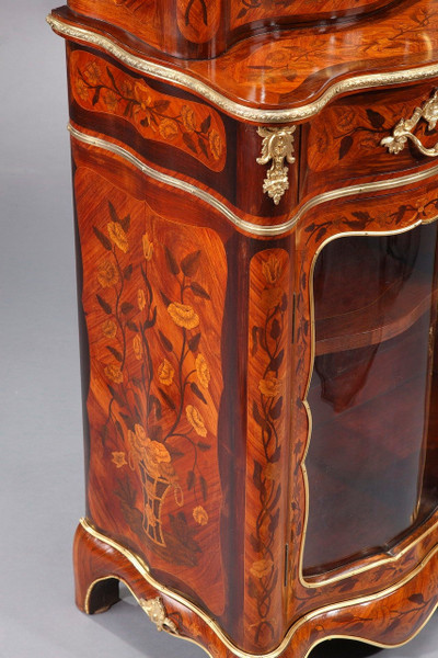 Napoleon III Showcase in Marquetry
