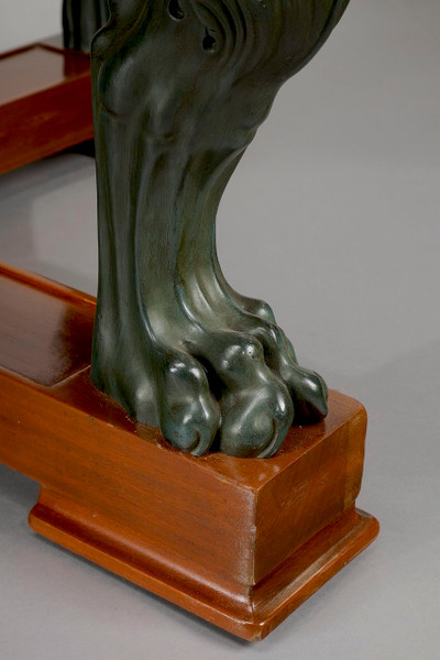 RETURN FROM EGYPT STYLE MAHOGANY DINING TABLE