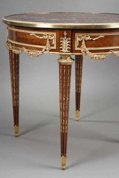 LOUIS XVI STYLE PEDESTAL TABLE