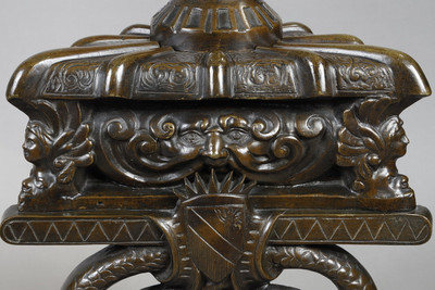 COPPIA DI ALARI DI LANDIERS IN STILE RINASCIMENTALE