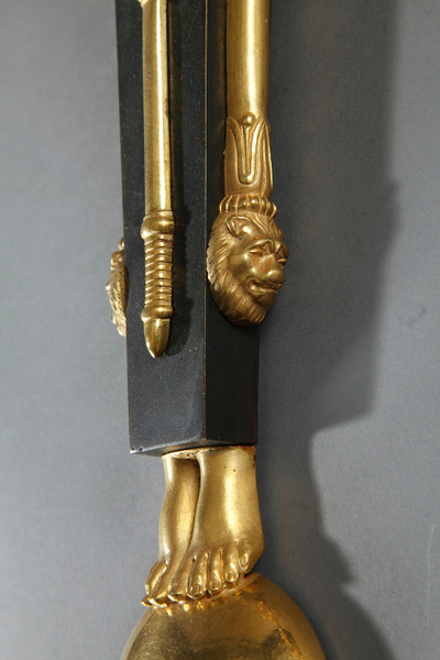 PAIR OF EMPIRE PERIOD BRONZE WALL SCONCES