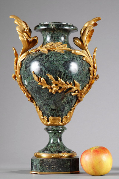 PAIRE DE VASE EN MARBRE ET BRONZE, NAPOLÉON III