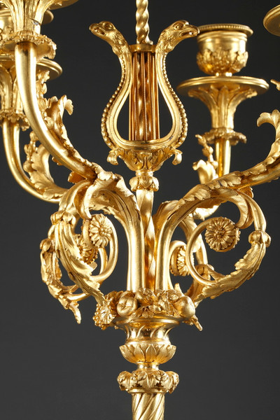 Paar Kandelaber im Stil Louis XVI