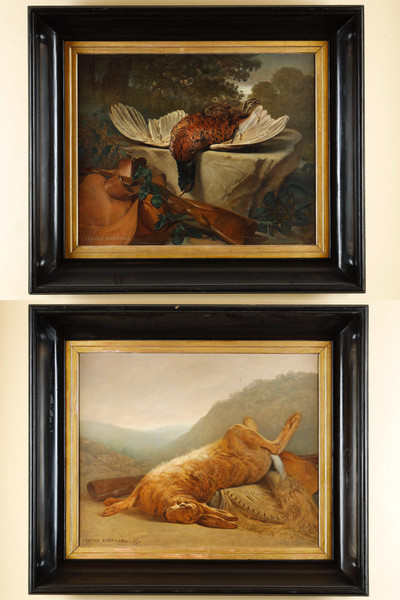 Tableau de Léopold Durangel représentant un lièvre