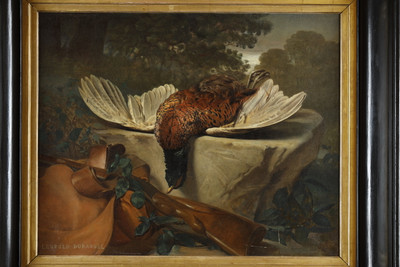 Tableau signé Léopold Durangel et daté de 1867