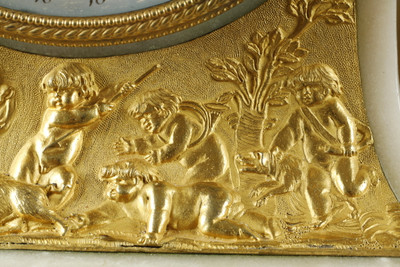 IMPORTANTE CALENDARIO DEL PERÍODO DE LUIS XVI, QUE REPRESENTA A VENUS Y LA COPA, FRANCIA, ALREDEDOR DE 1785