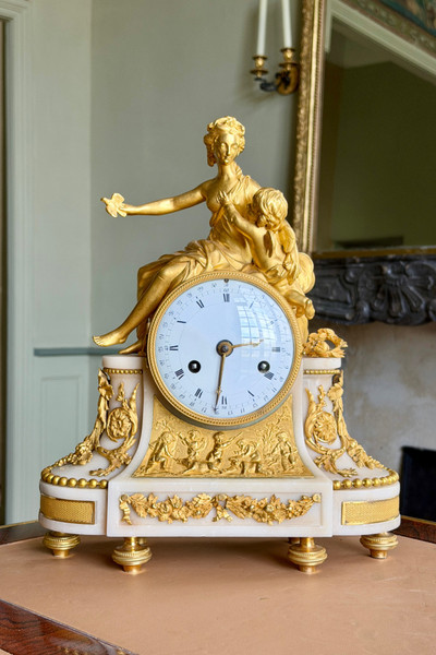 IMPORTANTE CALENDARIO DEL PERÍODO DE LUIS XVI, QUE REPRESENTA A VENUS Y LA COPA, FRANCIA, ALREDEDOR DE 1785