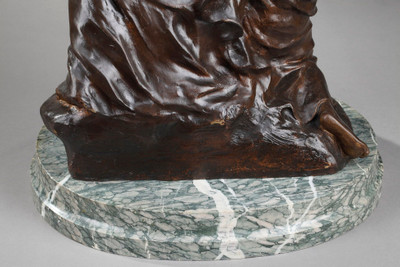 &quot;YOUNG WOMEN WITH FLOWERS&quot; BY SYLVAIN KINSBURGER (1855-1935)