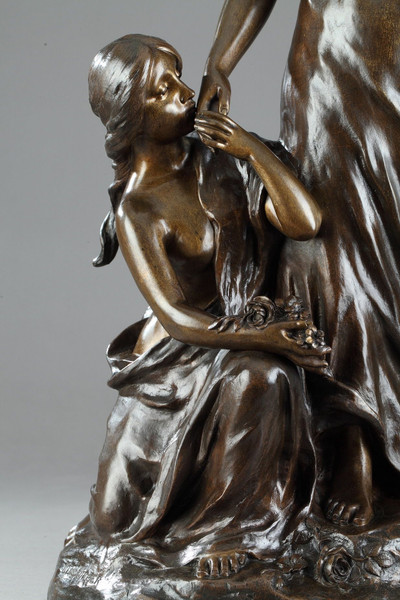 «Молодые женщины с цветами» Сильвен Кинсбургер (1855-1935)