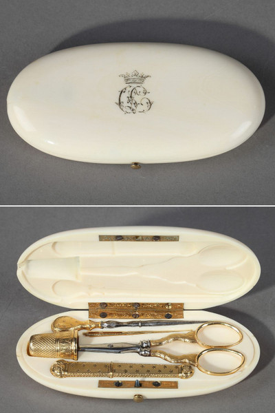 GOLD SEWING KIT, MAISON AUCOC PARIS