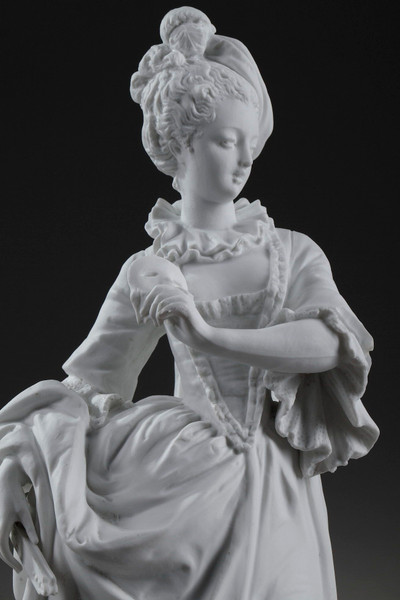 Biscuit signed by Paul Duboy, 19th century
