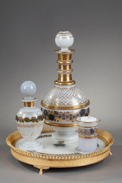 Opaline glass water service