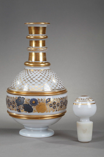 Opaline glass service, 19th century