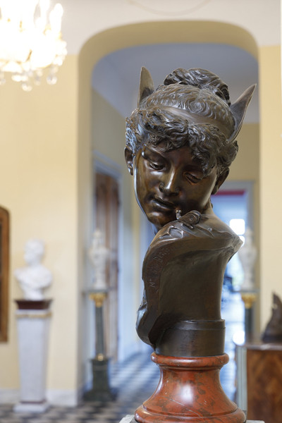 BUSTE DE "PSYCHÉ" EN BRONZE PATINÉ, DE BOYER ET ROLLAND