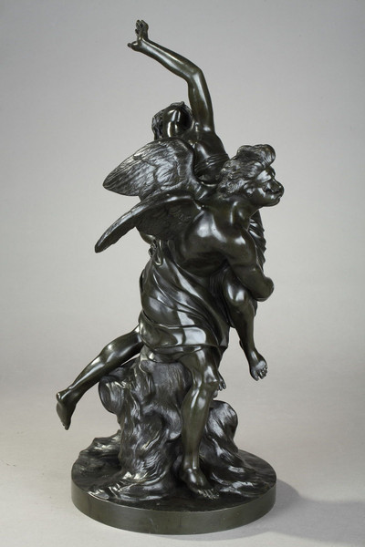 Бронзовая группа &quot;Carpee удаляет Orithye&quot; из Луи-Симона Бойзота (1743-1809)