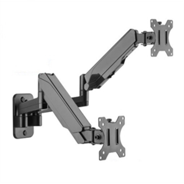 SIIG Accessory CE-MT2M12-S1 Premium Aluminum Gas Spring Wall Mount Dual Monitor
