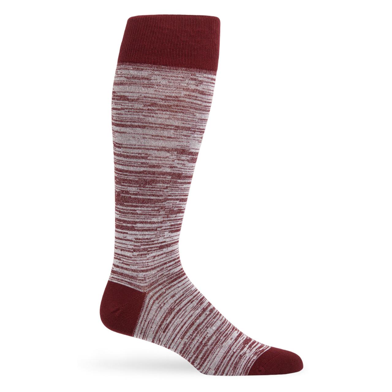 Maroon Marl Casual Socks