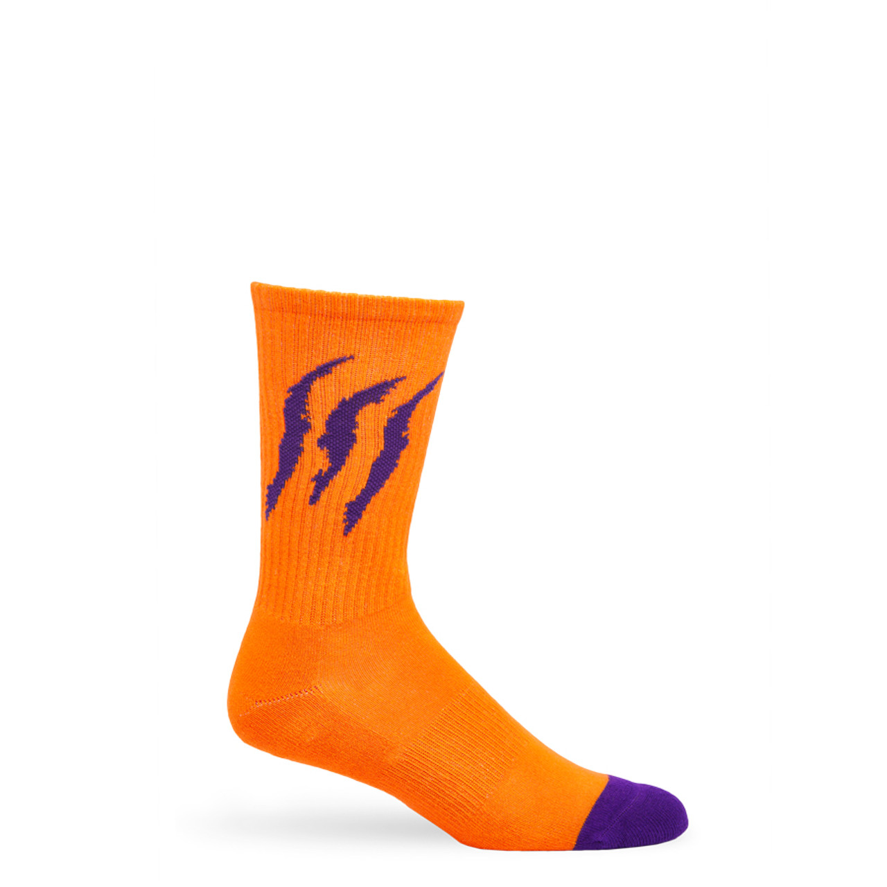 Orange / Purple Scratch Casual Socks