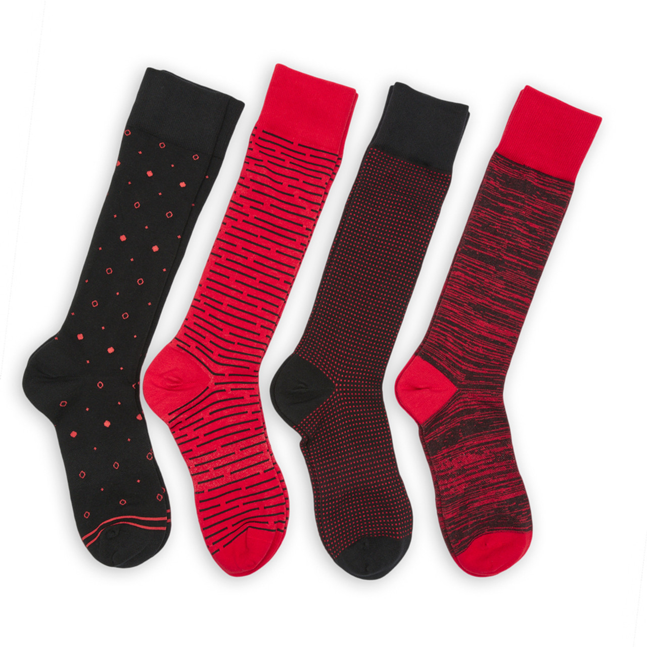 タイツ・ソックス ALANUI 'Bandana' socks Red Red and Black Socks | 8 Pack Dress and Casual Socks | DeadSoxy