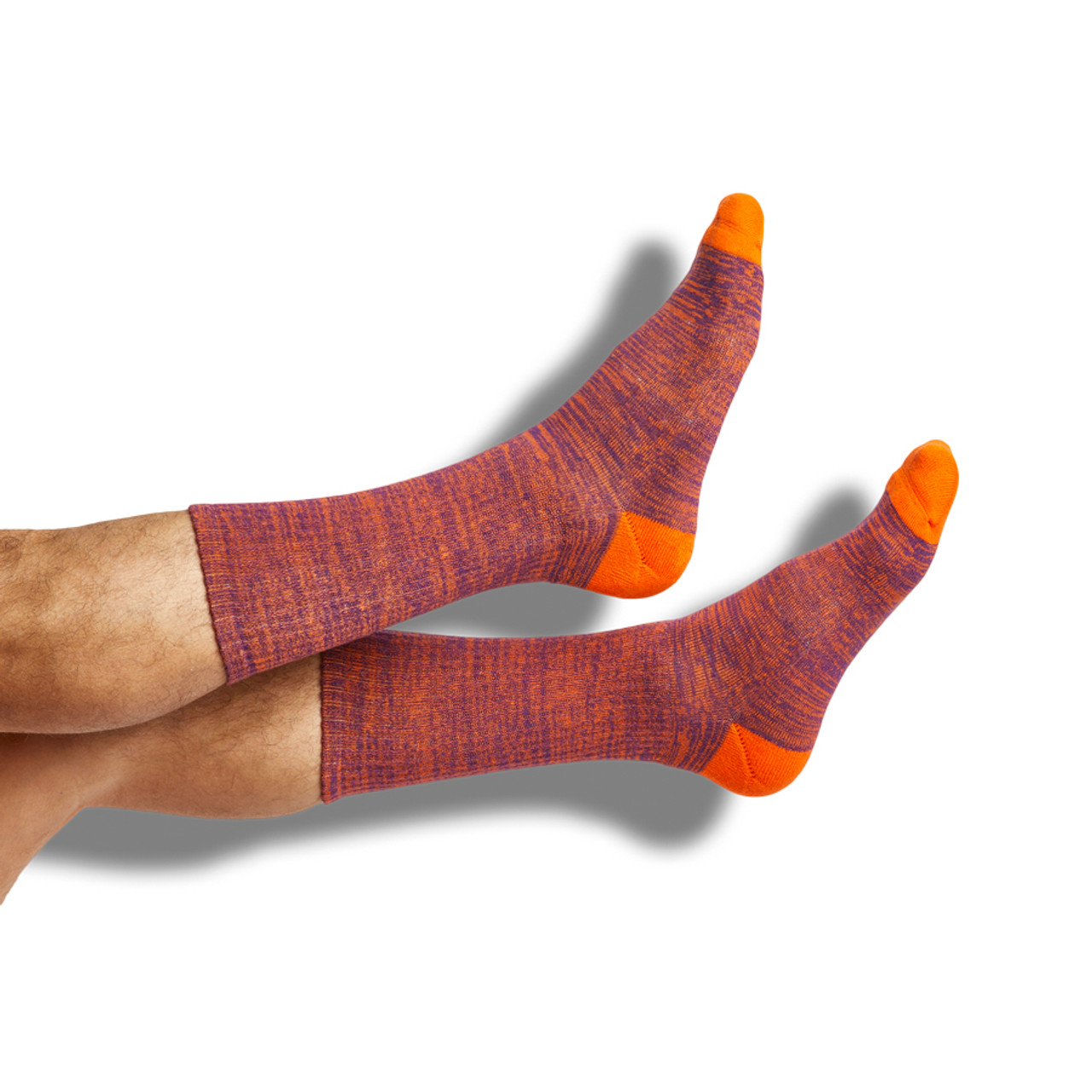 Purple and Orange Socks, 4 Pack Casual Sock Bundle