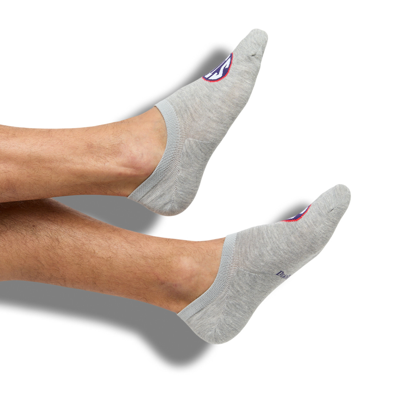 Grey SIP No Show Socks | No-Slip Technology & Comfort | DeadSoxy
