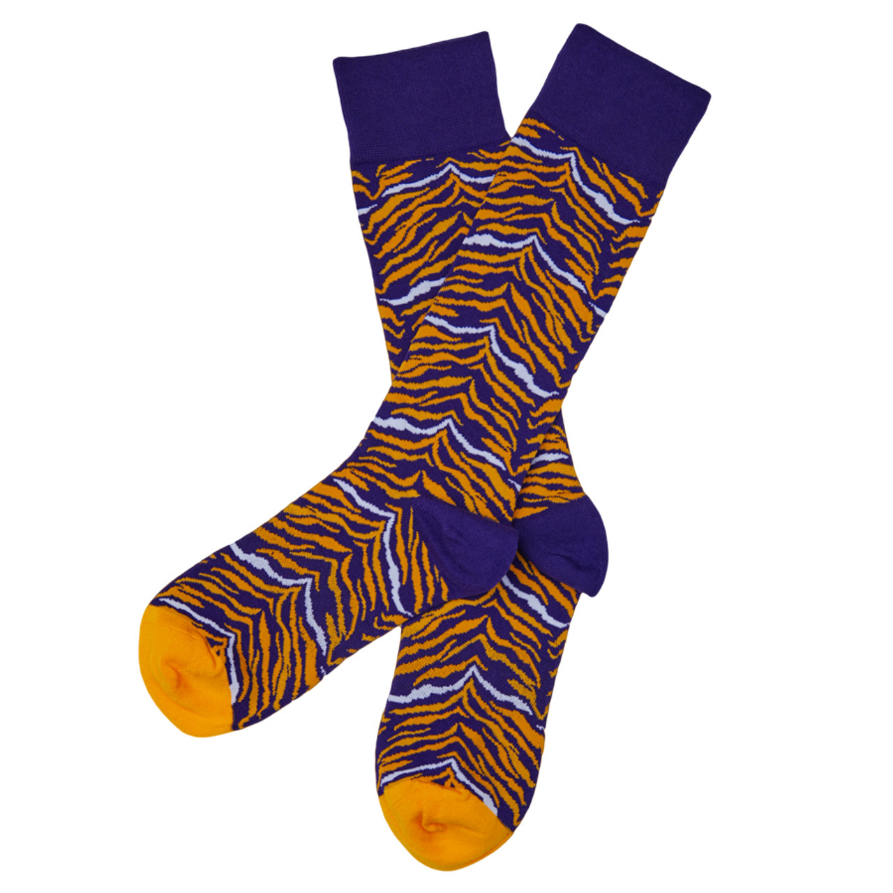 Youth Purple Tiger Socks